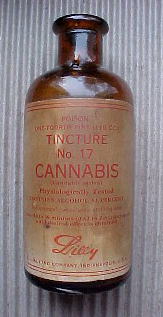 Cannabis Tincture Manufactured by Eli Lilly, circa 1907