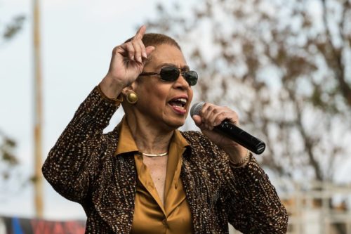 Eleanor Holmes Norton at the 2016 National Cannabis Festival.